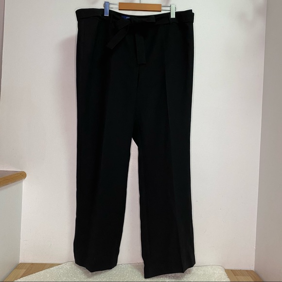 NEW RSVP by Talbots Black Paper-bag style Trousers - Picture 2 of 8